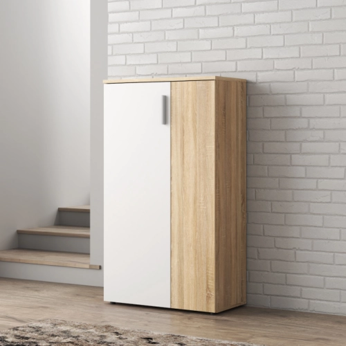 Szafka na buty Dąb Sonoma/Biały